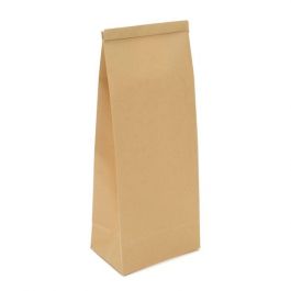 Sachet en Kraft brun refermable attache m talique avec fen tre